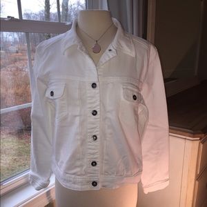 Lee white stretchy jean jacket